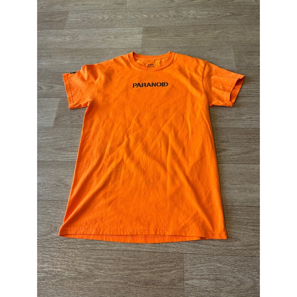 Anti Social Social Club x Undefeated Paranoid Orange T-Shirt Mens Small  sold